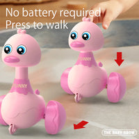 Baby Toy Swing Duck Toy Cartoon Press Vehicles Glide Animal Inertia Pull Back Cars Early Education Toys for Toddlers Boys Girls Good Vibrations