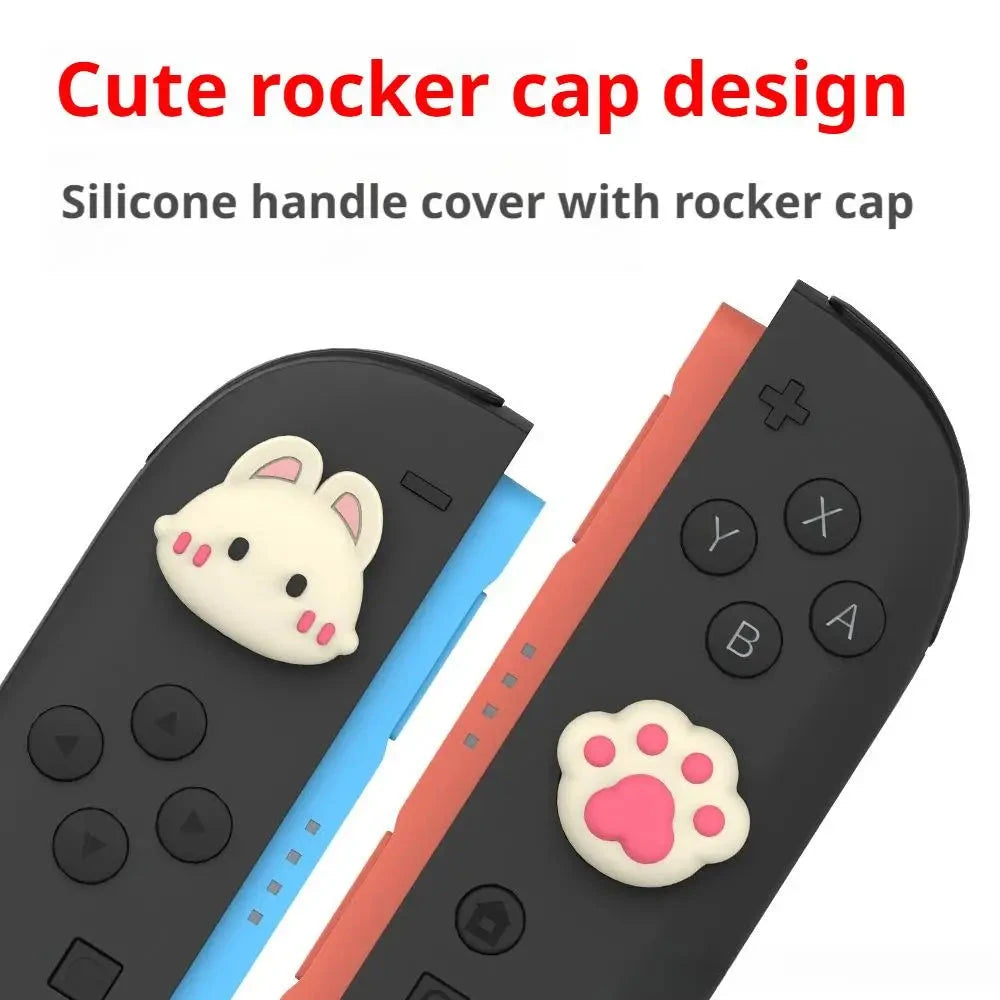 Game Console Protective Case Cute Silicone Case for Switch 2 Anti-shock Hard Case Bag Split Protective Cover Rocker Cap Good Vibrations