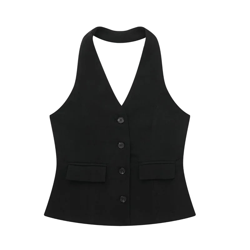 MUJER Pants Sets For Women 2 Pieces Off Shoulder Sleeveless Vest Woman Outfit Fashion Wide Leg Pants Elegant Casual Women's Set Good Vibrations