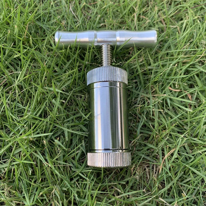 T-shaped Tobacco Herb Press Tobacco Pressing Machine Multi-function Aluminum Alloy Herb Grinder Crusher Cigarette Accessories Good Vibrations Adult Super Store
