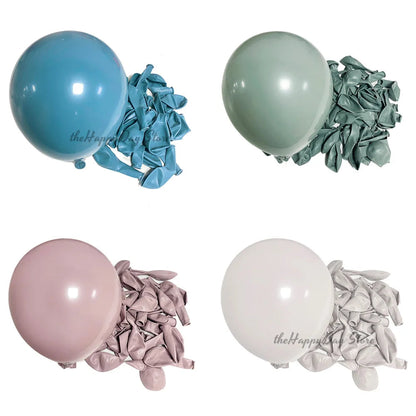 5-18in Boho Birthday Balloons Twilight Pink Blue White Sand Balloons for Wedding Birthday Baby Shower Graduation Party Decor Good Vibrations