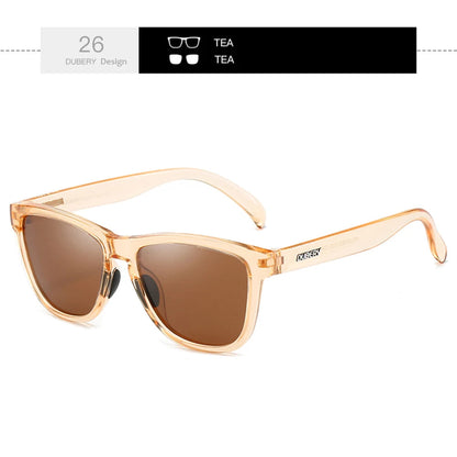 DUBERY Full Rim Polarized Sunglasses For Men And Women 28 Colors Model 550 Good Vibrations