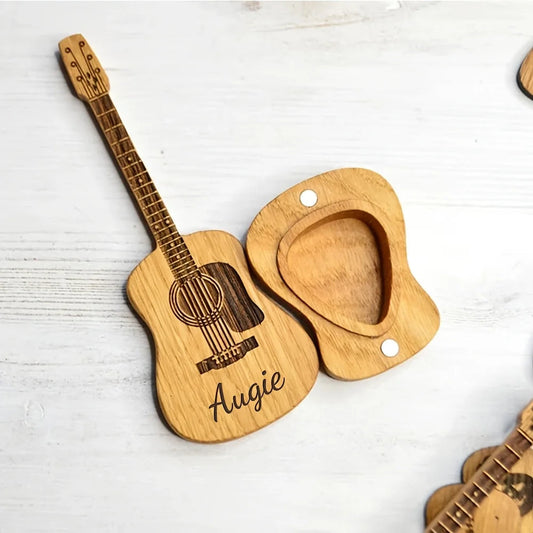 1 Guitar Lover Gift Set - Personalized Engraved Guitar Picks, Perfect for Anniversaries or Gifts for Father, Brothers or Friends Good Vibrations