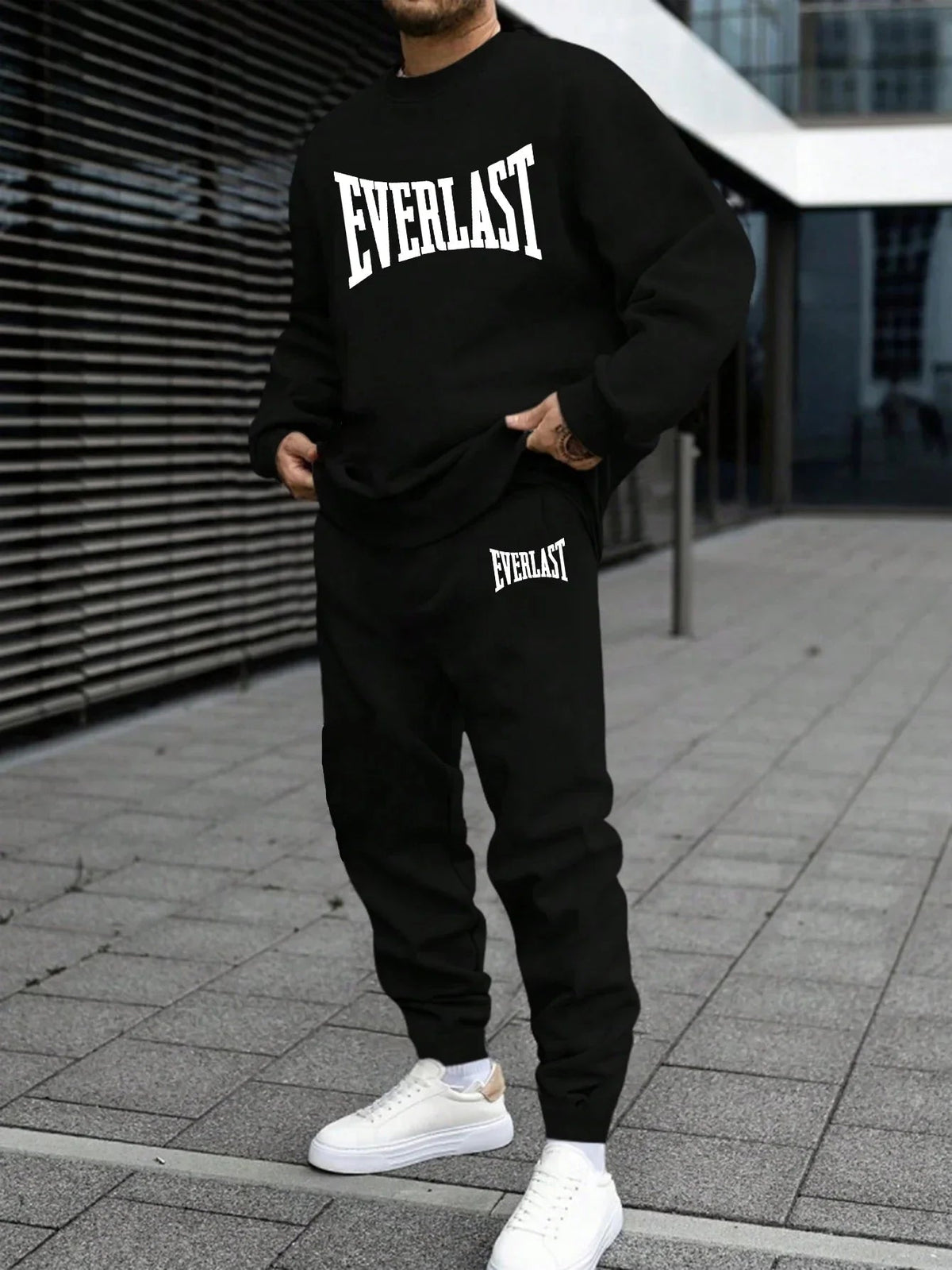 Jogging Mens Tracksuit Print Sweatshirt Sweatpants Casual Sports  Tops Pants Fall comfort HipHop Sportswear Clothing tracksuit Good Vibrations