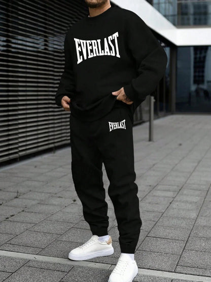 Jogging Mens Tracksuit Print Sweatshirt Sweatpants Casual Sports  Tops Pants Fall comfort HipHop Sportswear Clothing tracksuit Good Vibrations
