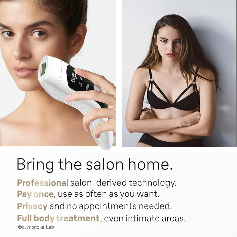 IPL Hair Removal Device 999999 Flashes  Permanent Epilator Body Treament Home Use for Women Men Facial Shaver Cutting Machine Good Vibrations