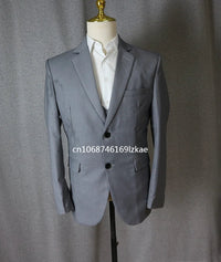 Classic Men Suit 3 Pieces Fashion Slim Fit Blazer Vest Pants Set Formal Business Wedding Tuxedos for Men Casual Clothing Good Vibrations