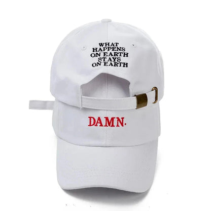 DAMN-Embroidered Hats for Men and Women, Hip Hop, ShinCharacter Lamar, Unstructured , Baseball Cap. Good Vibrations