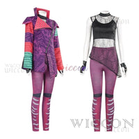 Descendants Fantasy Mal Cosplay Costume Adult Women Vest Coat Pants Gloves Outfits Halloween Carnival Disguise Party Suit Good Vibrations