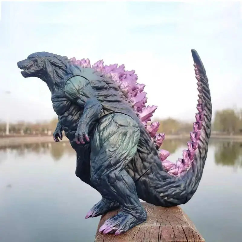 24cm Godzilla King of Monsters Runaway Mechanical Red lotus Planet Godzilla Action Figure Collection Model Toy Kid Birthday Gift Good Vibrations