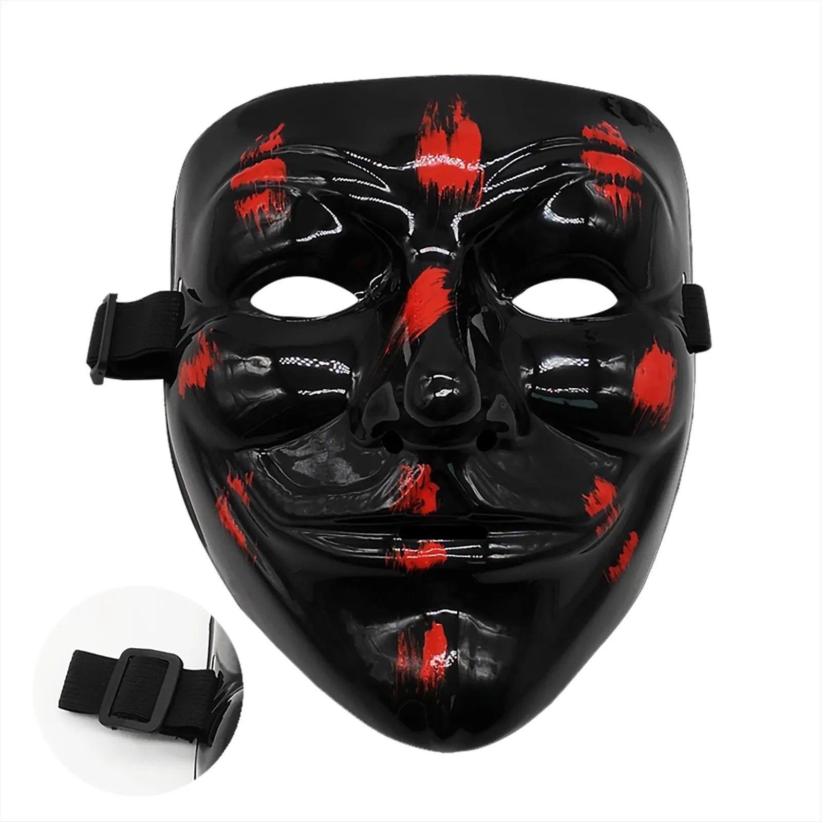 Halloween Masks Hacker Mask Black White V For Vendetta Hackers Cos Mask Halloween Cosplay Party Diy Masks Children Toys Masks Good Vibrations