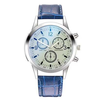 New Men Watches Luxury Band Round Watch Fashion Blu-ray Roman Watch for Man Relojes Para Hombre שעון ספורט Часы Мужские Наручные Good Vibrations