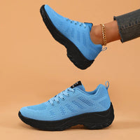 2025 Women's Walking Running Shoes Lightweight Breathable Fashionable Knitted Tennis Shoes Comfortable Activity Sneakers Women Good Vibrations