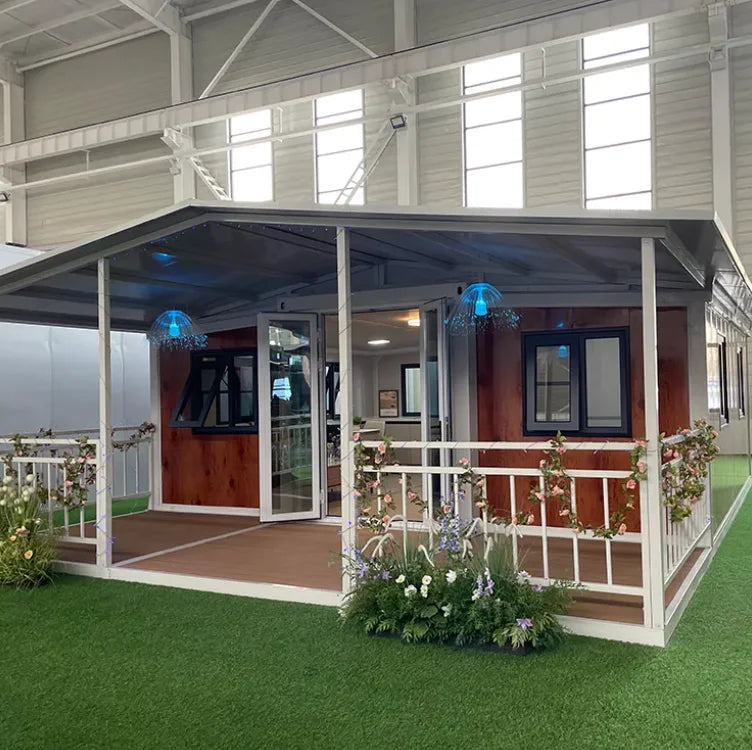 Customized 20ft Luxury Boxable Container House 40ft Expandable Modern Office Mall Design for Hotels and Home Use Good Vibrations