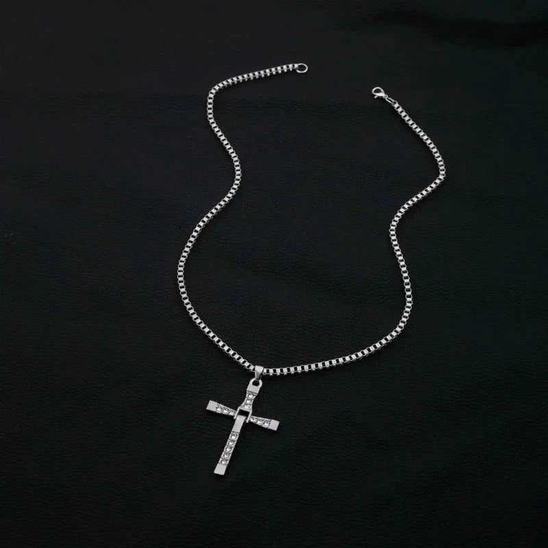 Fast And Angry Necklace, Men Cross Necklace, People Praying Sacred Dominican Jesus Necklace Big Discounts Gift Colar Masculino Good Vibrations