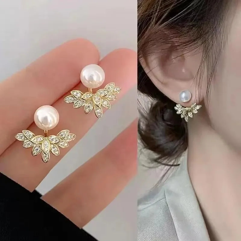 925 Silver Needle Korean Fashion Zircon Geometric Earrings For Women Jewelry 2026 Trending Luxury Crystal Cross Stud Earrings Good Vibrations
