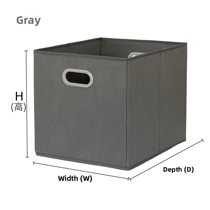 Square Grid Storage Box Home Dormitory Stackable Storage Bin Bookcase Storage Box Toy Miscellaneous Item Organizer Basket Good Vibrations