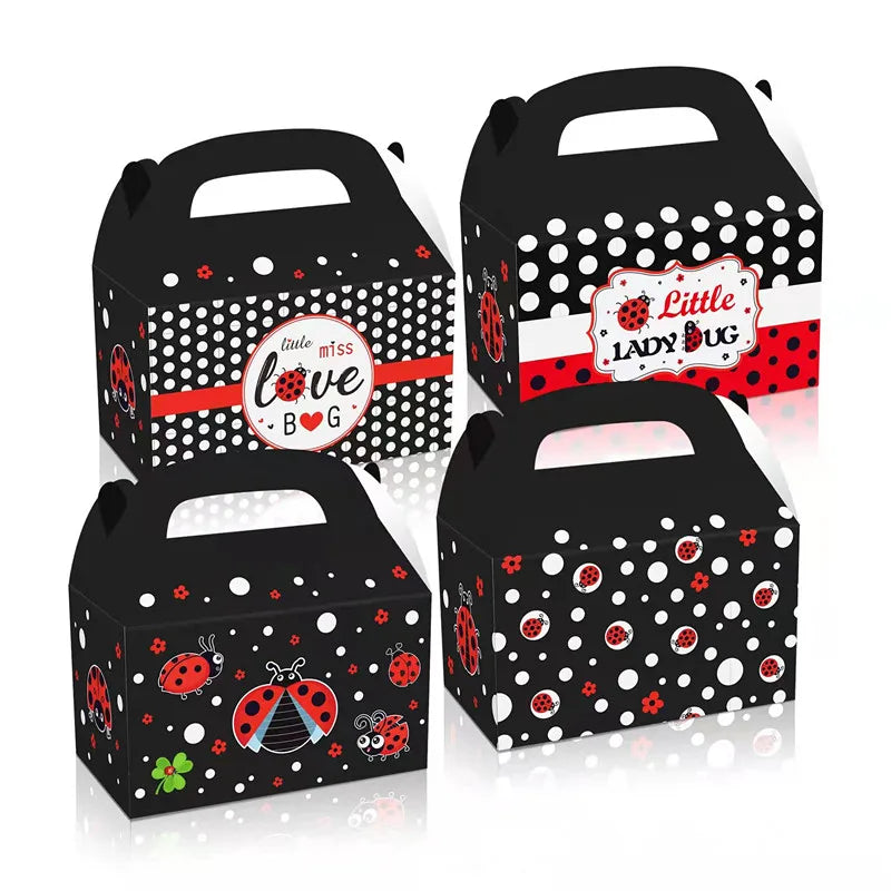Cartoon Ladybug Theme Birthday Supplies Tablecloth Paper Plate Cup Banner Balloon Party Decoration Set Baby Shower Decoration Good Vibrations