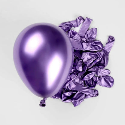 20/40pcs Metallic Balloon Gold Pink Blue Helium Ball Wedding Adult Birthday Party Decoration Chrome Latex Baby Shower Globos Good Vibrations