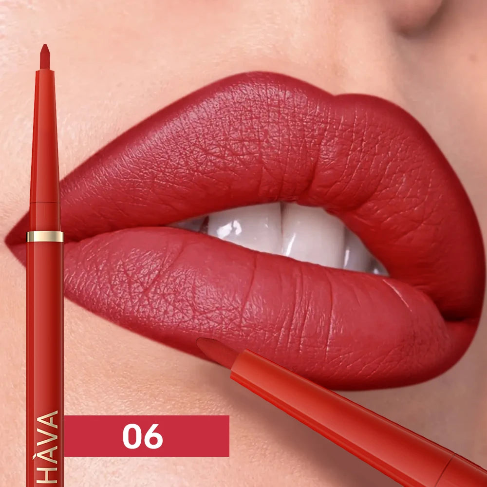 1pc Matte Lip Liner, Waterproof, Easy to Use, Beauty, Three-dimensional Lips, Long-lasting, Women'S Gift Good Vibrations