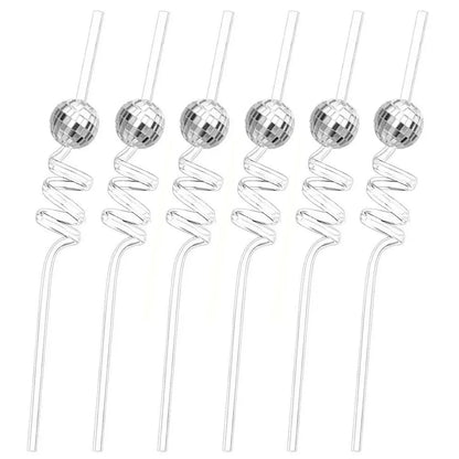 Disco Sliver Disposable Tableware Party Supplies Set Paper Plates Cups Napkins Cake Topper  Kids Baby Birthday Shower  Wedding Good Vibrations