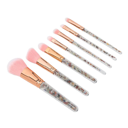 Ergonomic Makeup Brush Kit with Stylish Handles - Versatile Cosmetic Brushes for beauty Salons & At Home Use Good Vibrations