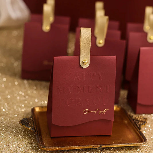 1Pcs Creative Wedding Accompaniment Wedding Candy Handheld Gift Boxes for Party Wedding Good Vibrations