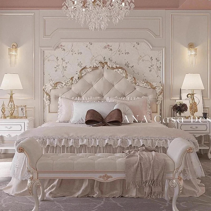 Clear Decoration Bed Lounge Unique Creative Designer Modern Luxury Nordic Bed Save Space Girls Letto Matrimoniale Home Products Good Vibrations