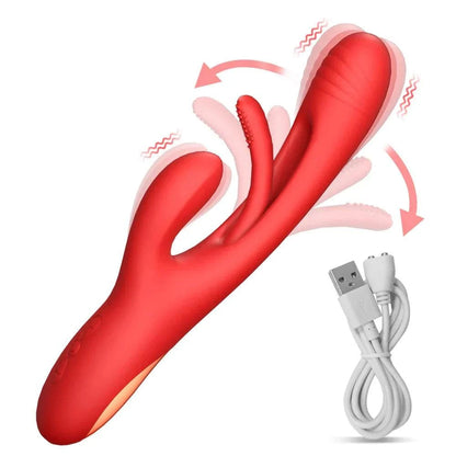 Women Clitoris Stimulator Powerful Rabbit Dildo Vibrator 