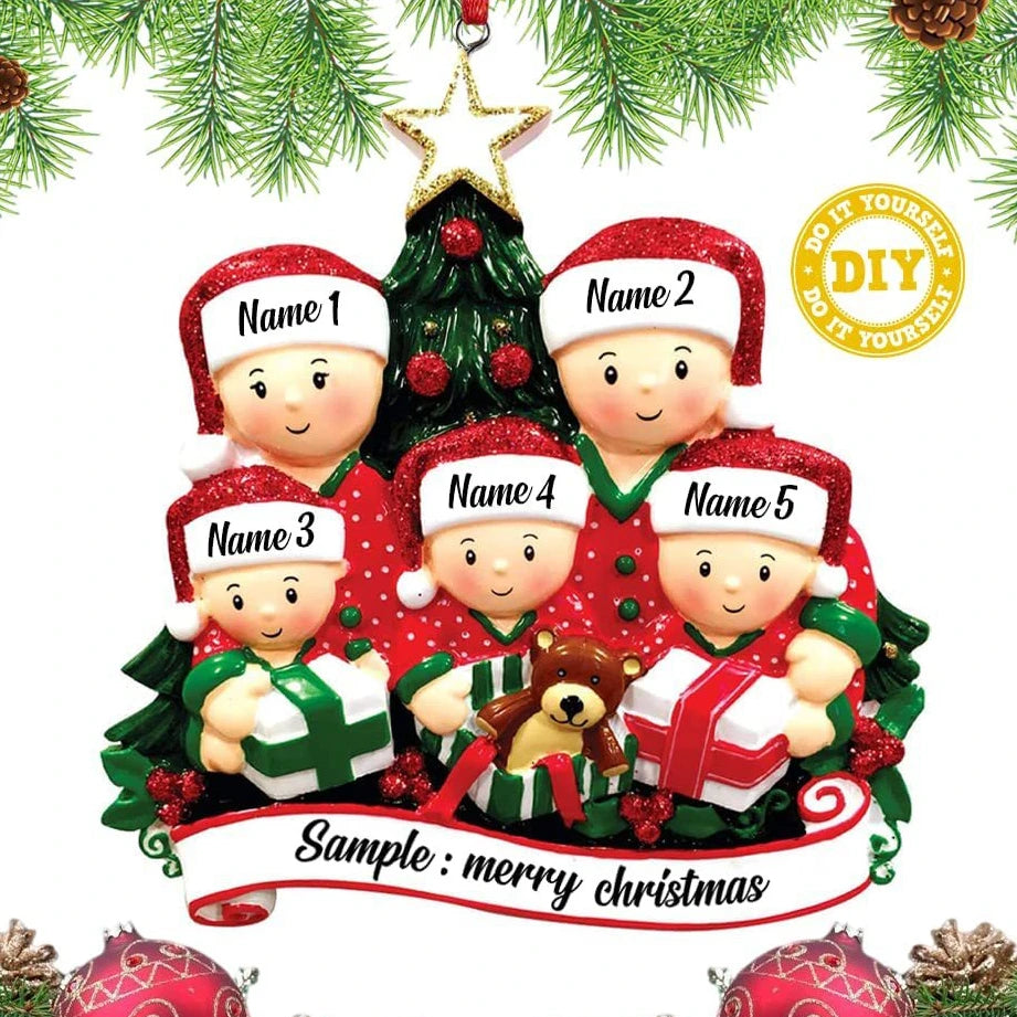 Christmas Tree Hanging 2023 Navidad DIY Personalised Home Christmas Decorations Gifts New Year 2024 Home Decoration Good Vibrations