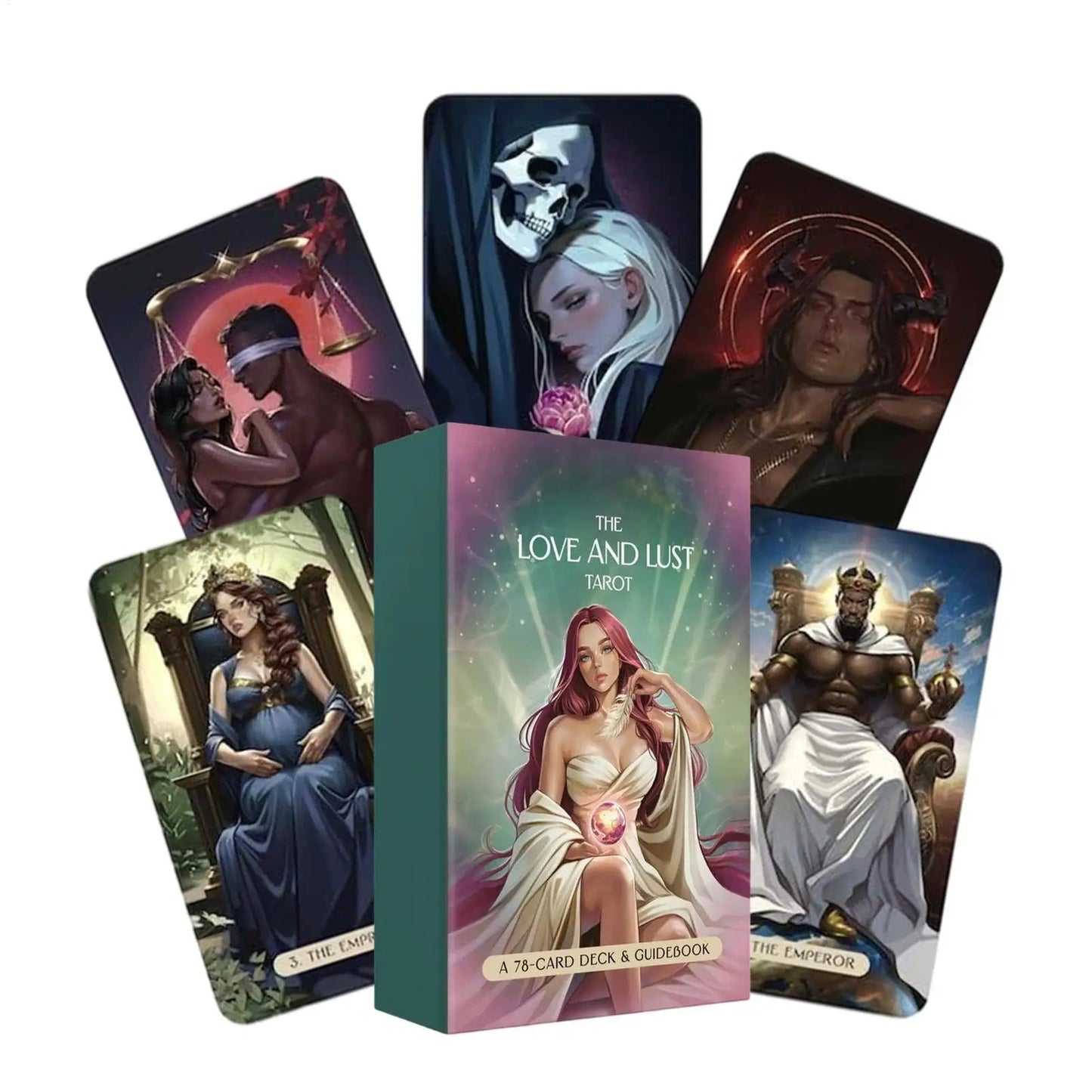 Tarot Cards Deck 78 Pieces Oracle Fortune Telling Game Tarot Decks for Expert Friends Home Party Gathering Learning Training Good Vibrations