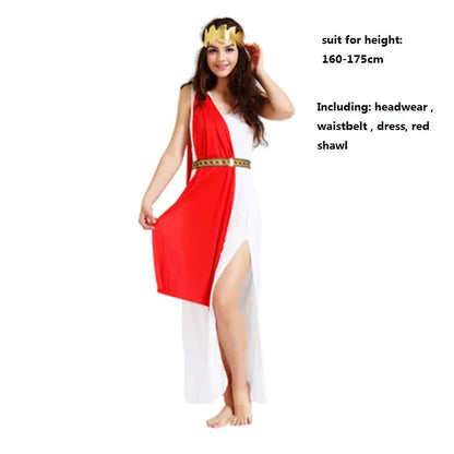 Greek Roman Costume Grecian Goddess Cosplay Clothing Family Party Decor   Decorative Props Boys Girls Child  Halloween Good Vibrations