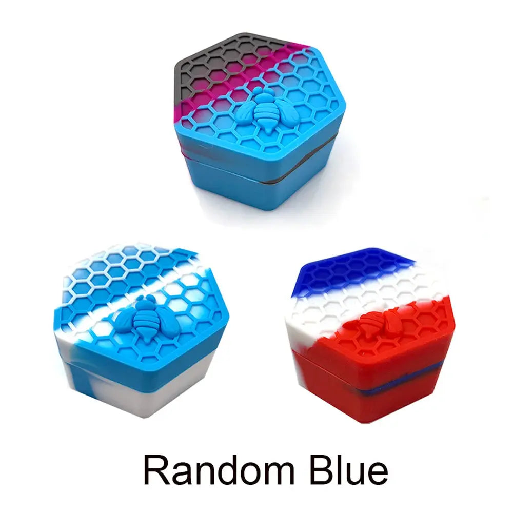 Wax Jar Silicone Box Bee Style for Oil Cream Box Easy To Hold and Carry Herb Container GOOD Vibrations Adult Super Store