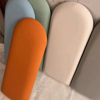 1PC 40x20cm Bed Headboard Bedroom Decor Head Board Wood Wall Panels Home Decoration Tatami Anti-collision Soft Back Wall Mat Good Vibrations