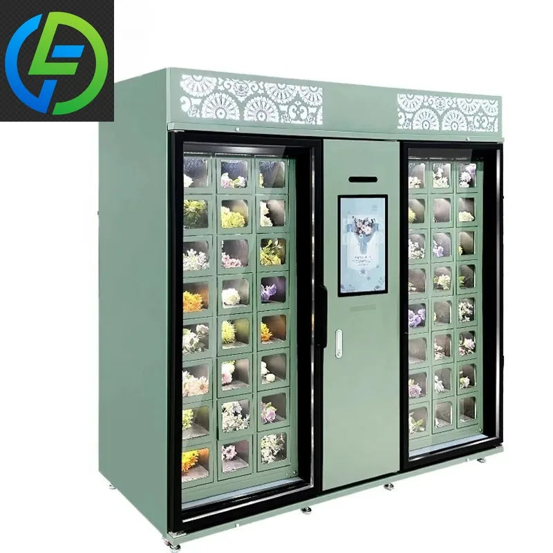 2025 Flower Vending Machine Supplier Shopping Mall Touch Screen Flower Vending Machine Good Vibrations