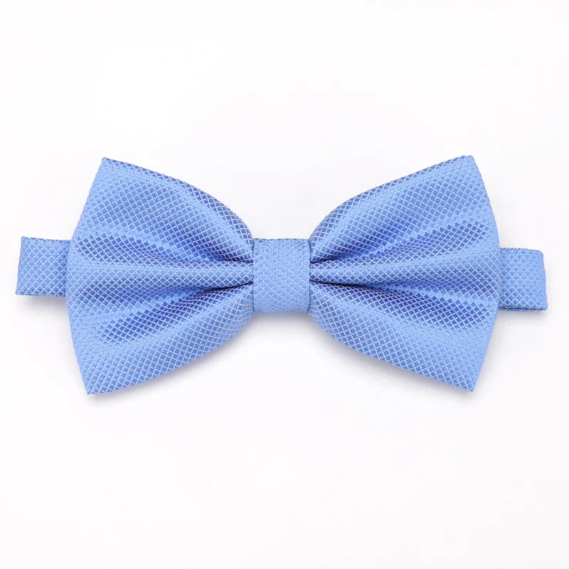 Men Bowties Solid Color Butterfly Wedding Necktie for Boys Girls Candy Bowknot Accessories Plaids Multicolor Adjust Neck Bow Tie Good Vibrations