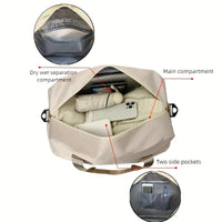Multifunctional Large-Capacity Travel Duffle Bag with Adjustable Shoulder Strap, Gym Bag for Sports, Vacations & Business Trips Good Vibrations