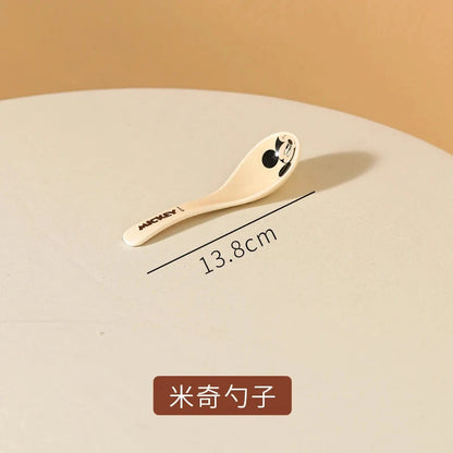 Mickey Minnie Ceramic Tableware Gift Couple Children's Home Cute High-Pretty Tableware Spoon Good Vibrations