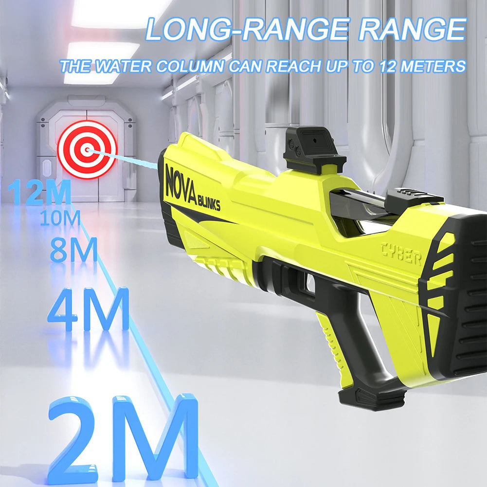 Automatic Electric Water Gun Auto Suction Water Guns for Adult Kids Battery Powered Squirt Blaster Summer Pool Beach Outdoor Toy Good Vibrations