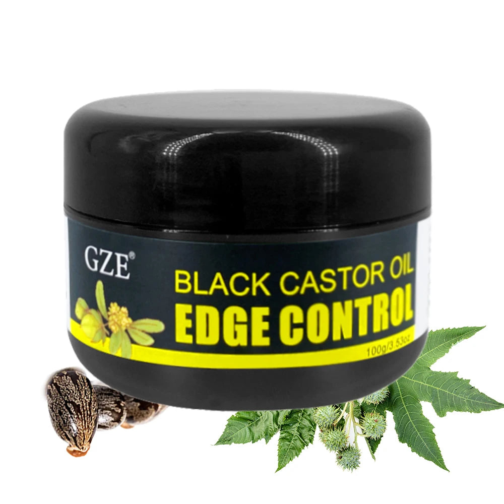 GZE African Black Castor Extra Hold Braid,Contains Black Castor Oil & Coconut Oil Edge Control, Hair Wax Gel for Women Good Vibrations