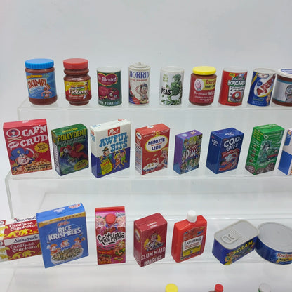 World's Smallest Wacky Packages Minis 3d Puny Products Blind Bag Candy Toy Retro Supermarket Miniature Toy Ornament Kids Gifts Good Vibrations