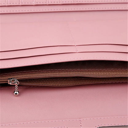 Long Wallet For Girl Multi-functional PU Wallets Women Coin Purse Card Holders Clutch Female Practical Wallets Purses For Gift Good Vibrations