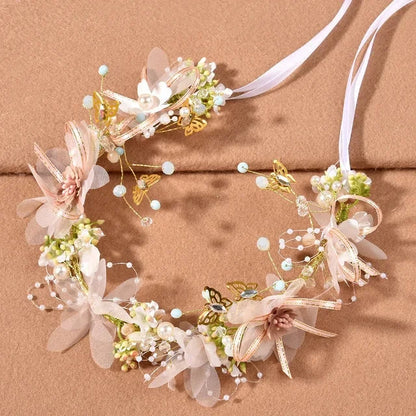 Bride bridesmaid Wreath Crown Festival Headband Good Vibrations
