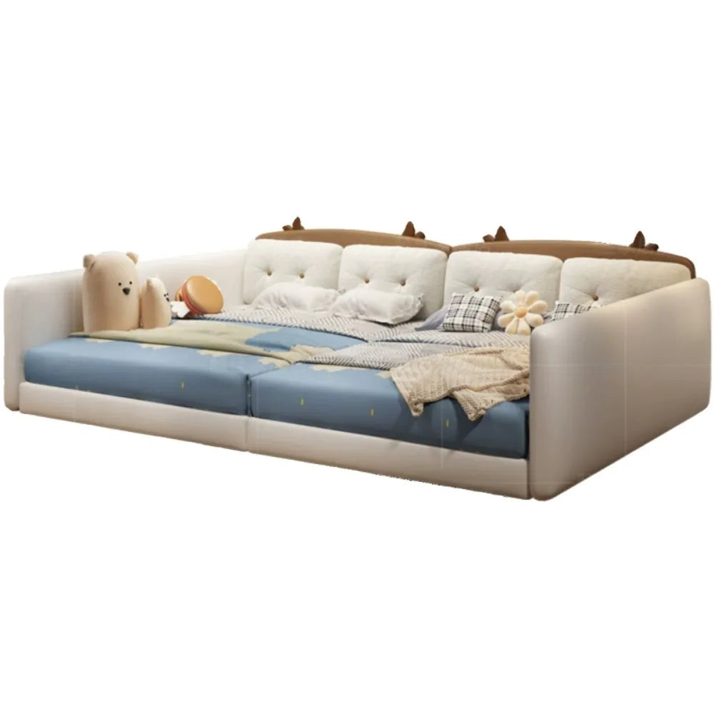 Upholstered Headboard Beds Waterproof Minimalist Luxury Modern Bed Double Frames Muebles Para El Hogar Furniture Decoration Good Vibrations
