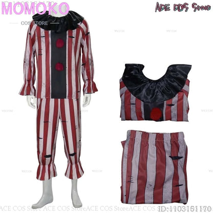 Halloween Horror Scary Clown Nightmere Party Creepy Killer Clown Cosplay Costume Red Wig Party Carnival Women Masquerade Outfit Good Vibrations
