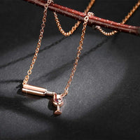 Party Romantic Wineglass Alloy Gift For Women Love Heart Glass Bottle Jewelry Necklace Choker Pendant Good Vibrations Adult Super Store