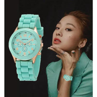 Women Watches 2025 New Fashion Luxury Brand Women's Watch Silicone Strap Quartz Wrist Watch For Female Relogio Feminino Zegarki Good Vibrations