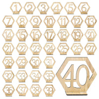 Wedding Number Wooden Table Place Card Rustic Wedding Engagement Reception Seat Decoration Number Signs Event Party Supplies Good Vibrations