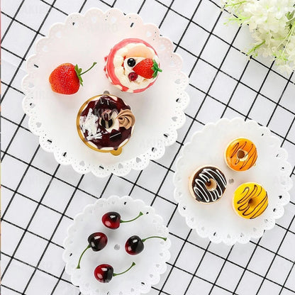 3 Layer Cake Stand Fruit Plate Tray Display Birthday Party Dessert Wedding Good Vibrations