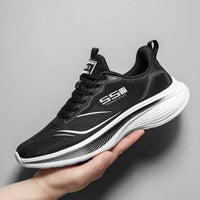 Men's tennis shoes, casual sneakers, breathable mesh shoes, lightweight neutral style, sports training shoes, men's shoes Good Vibrations